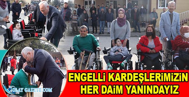  TOSYALI AKÜLÜ TEKERLEKLİ SANDALYE DAĞITIMINI SÜRDÜRÜYOR