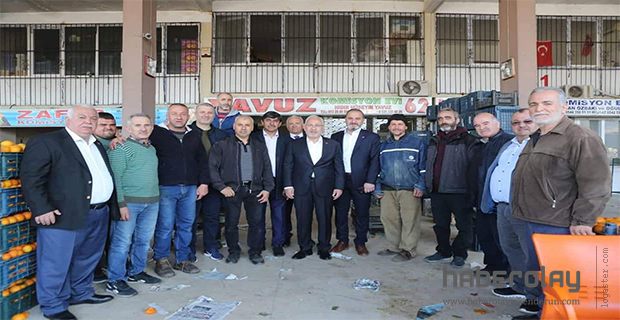 TOSYALI HAL ESNAFIYLA SOHBET ETTİ