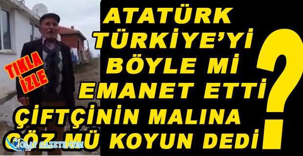 TRAKTÖRÜ HACZEDİLEN ÇİFTÇİ İSYAN ETTİ 