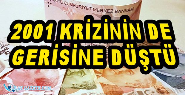 TÜRK LİRASI ERİDİ... 