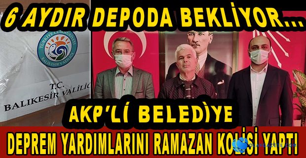 "VALİLİKLERİN İZMİR DEPREMİ İÇİN YOLLADIĞI YARDIMLAR AKP