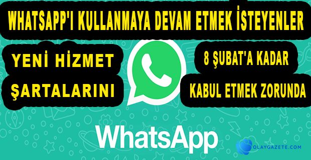 WHATSAPP GERİ ADIM ATMADI