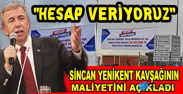 YAVAŞ, BİTEN HER PROJENİN TOPLAM MALİYETİNİ AÇIKLAMAYA DEVAM EDİYOR.