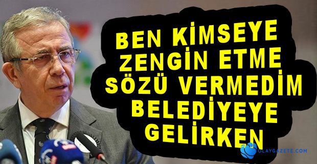 YAVAŞ’TAN ‘YOLSUZLUK’ AÇIKLAMASI