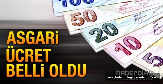 Yeni asgari ücret belli oldu