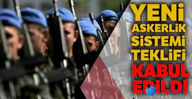 YENİ ASKERLİK DÜZENLEMESİ TEKLİFİ KABUL EDİLDİ