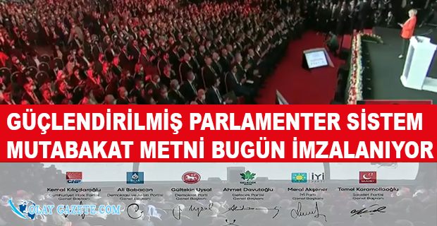 YENİDEN DEMOKRASİ MUTABAKATI BAŞLADI