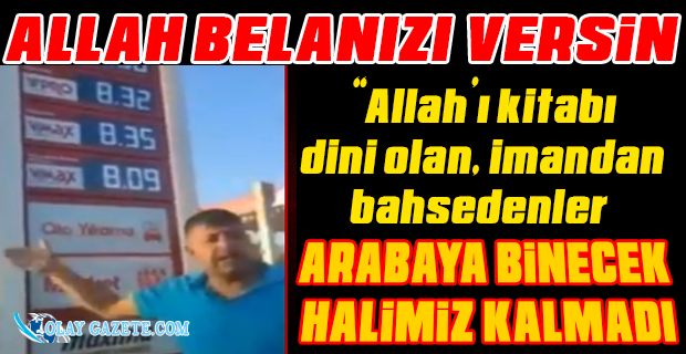 ZAMLAR VATANDAŞI ÇİLEDEN ÇIKARDI: BİR KİŞİ AKARYAKIT İSTASYONU ÖNÜNDE BÖYLE İSYAN ETTİ